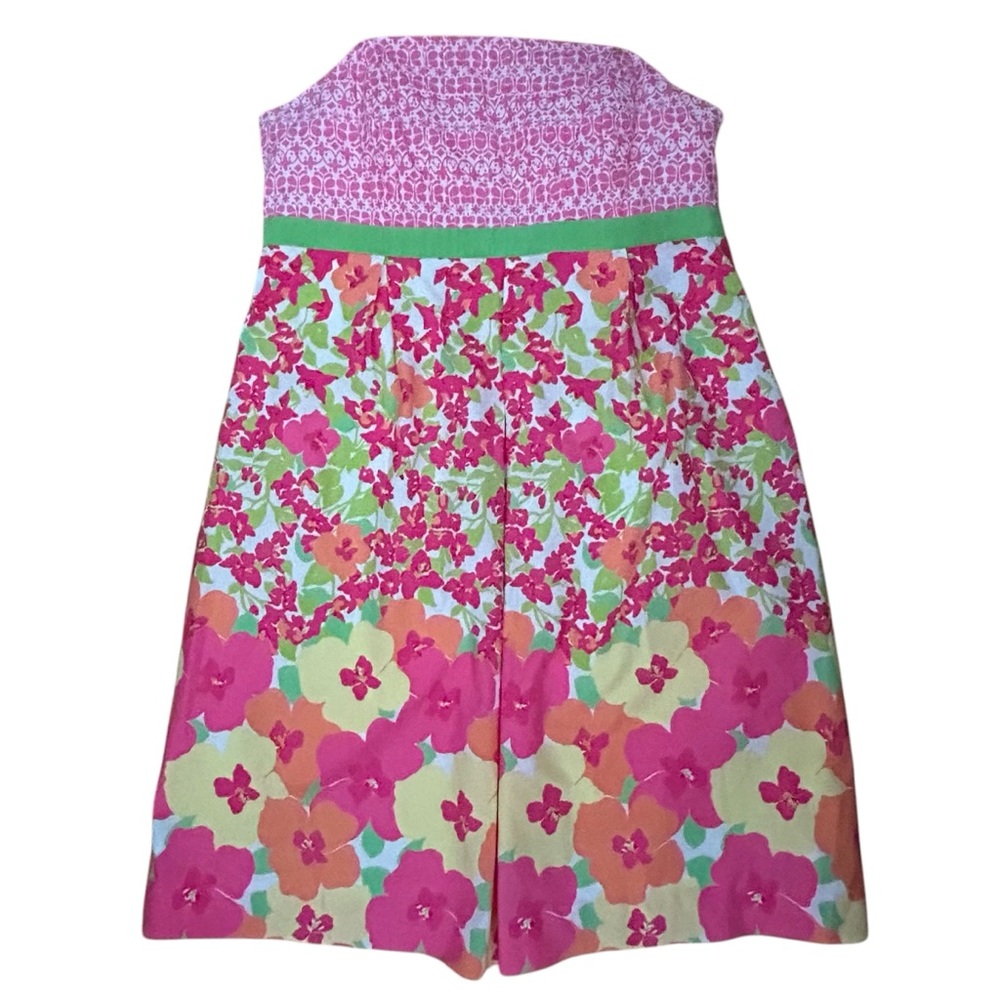Lilly Pulitzer Betsey Strapless Dress 10